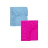 cotenconcept 2 Adet 40 x 80 + 10 cm Anne Yanı Lastikli Penye Kumaş Bebek Çarşafı