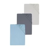 cotenconcept 3 Adet Düz Pamuklu Tek Kişilik 120 x 200 cm Lastikli Penye Çarşaf