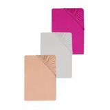 cotenconcept 3 Adet Düz Pamuklu Tek Kişilik 80 x 200 + 30 cm Lastikli Penye Çarşaf