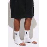 Cotenconcept 4 Çift Erkek Burunsuz Havlu Taban Çorap – Açık Parmaklı Spor ve Günlük Kullanım Çorabı - 37 - 44 - Beyaz