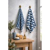 Coton Delux %100 Pamuk 50X70 Mutfak Havlusu 2’li Set – Yüksek Emici, Yumuşak Dokulu - Koyu Mavi - 50 x 70 cm