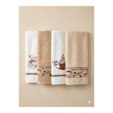 Coton Delux 4'lü Mutfak Havlusu – %100 Pamuk – 40x60 - Nakışlı