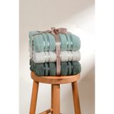 Coton Delux Pera 3'lü %100 Pamuk Havlu Seti | 30x50 cm Mutfak Havlusu | Çantalı, Çeyizlik, Hediyelik