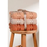Coton Delux Pera 3'lü %100 Pamuk Havlu Seti | El, Yüz - Saç Havlusu | Çantalı, Çeyizlik, Hediyelik| 50x90 cm
