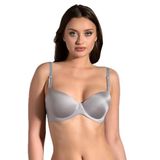 Cotonhause 336040 Lotus Lazer Kesim Destekli Balenli Gri Kadın Sütyen