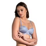 Cotonhause 336050 Straplez Lotus Lazer Kesim Boş Cup Mavi Kadın Sütyen
