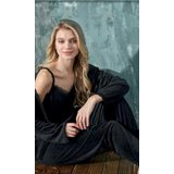 cotonhause Kadın 3 Lü Kadife Siyah Pijama Takımı C1T3N402-1 SİYAH XXL