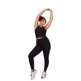 cotonhause Kadın Büyük Beden Yüksek Bel Siyah Uzun Sporcu Tayt 1750 SİYAH 3 XL