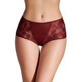 cotonhause Kadın Yüksek Bel Bordo Dantelli Külot 363020 BORDO M