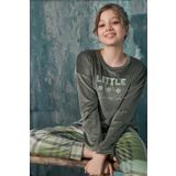 cotonhause Kız Çocuk Uzun Kol Kadife Yeşil Pijama Takım C1T3N3O53-54 YEŞİL 6-7 YAŞ