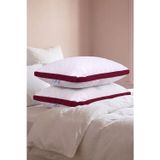 Cotpoly Home 2'li Klimalı Yastık 50x70 cm – Terletmeyen, Hava Alan Mikrofiber Uyku Yastığı Bordo