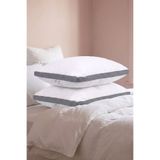 Cotpoly Home 2'li Klimalı Yastık 50x70 cm – Terletmeyen, Hava Alan Mikrofiber Uyku Yastığı GRİ