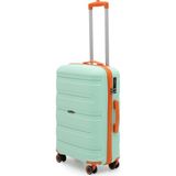 Cotpoly Home Artemis Orta Boy Valiz 65 cm Polipropilen Malzeme ile Su Yeşili Renk ve Teleskopik Sap