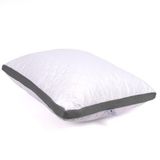 Cotpoly Home Klimalı Yastık 50x70 cm - Hava Sirkülasyonlu Kapitone Mikrofiber Dış Kılıf 850 gr Silikon Dolgulu Ortopedik Uyku Yastığı (Gri-Tekli)