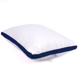 Cotpoly Home Klimalı Yastık 50x70 cm - Hava Sirkülasyonlu Kapitone Mikrofiber Dış Kılıf 850 gr Silikon Dolgulu Ortopedik Uyku Yastığı (Lacivert-Tekli)