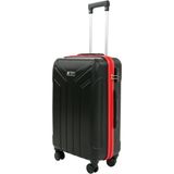 Cotpoly Home Petra Lüx Abs Kabin Boy Valiz 55 cm - Siyah - Kırmızı