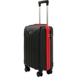 Cotpoly Home Petra Lüx Abs Orta Boy Valiz 65 cm - Siyah - Kırmızı