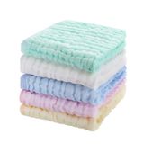 CottCare Baby Muslin Bezleri, Doğal Arıtılmış Müslin Pamuklu Bebek Mendilleri 6 Katmanlı Emici Yumuşak Yenidoğan Bebek Yüz Havlusu, Hassas Ciltler için Bebek Hediye Listesi Duş 5'li Paket 25,4 x 25,4 cm