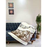 Cottella Jakarlı Prime Wellsoft Extra Yumuşak Çift Kişilik Battaniye - Yatak Örtüsü - Ekru - 200 x 210 cm