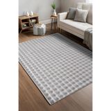 Cotto Home Bubble Grı Yıkanabilir Kaymaz Taban Bambu Yumuşak Dokulu Peluş Halı Mutfak Koridor Salon Halısı