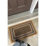 Cotto Home Coco Entry PS023A Damalı Çerçeve Desen Kalın Kaymaz Taban Nem Alıcı Şık Tasarım Kapı Önü Paspası