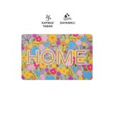 Cotto Home CocoJoy PJ007A Home Çiçek Desenli Kalın Kaymaz Taban Nem Alıcı Şık Tasarım Kapı Önü Paspası