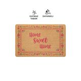 Cotto Home CocoJoy PJ008A Çerçeveli Çiçek Desenli Kalın Kaymaz Taban Nem Alıcı Şık Tasarım Kapı Önü Paspası