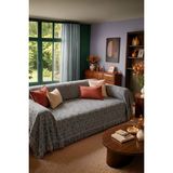 Cotto Home Pamuklu Kaymaz Koltuk Örtüsü 170X220cm - Gri Çok Amaçlı Örtü Pike Koltuk Şalı WL006G