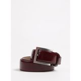 Cotton Bar Bordo Erkek Deri Kemer 3|5 CM KLASİK DERİ