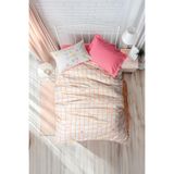 COTTON BOX 38.00000005 Genç Odası Tek Kişilik Lastikli Çarşaflı Nevresim Takımı Jours Pembe,100 x 200 Pembe