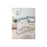COTTON BOX 8680108075180 Puff Nakışlı Çift Kişilik Nevresim Takımı Mellow Mint,200 x 220 Mint