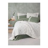 COTTON BOX 8680108075951 Limi Çift Kişilik Yatak Örtülü Nevresim Takımı Luke Krem,230 x 250 Krem