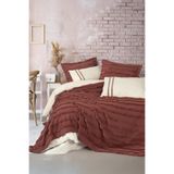 COTTON BOX 8680108075968 Limi Çift Kişilik Yatak Örtülü Nevresim Takımı Rolf Tarçın,230 x 250 Tarçın