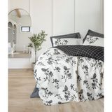 Cotton Box Balance Ranforce Tek Kişilik Ohia Antrasit Nevresim Takımı - 160 x 220 cm