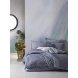 Cotton Box Bamboo Saten Mavi Çift Kişilik Nevresim Takımı