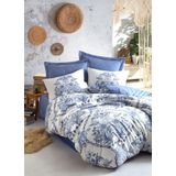Cotton Box Bohem Tek Kişilik Egina Mavi 160x220 cm Nevresim Takımı