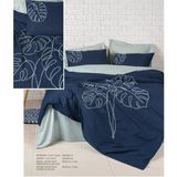 Cotton Box Brode Ranforce Çift Kişilik Nevresim Takımı Silva Mint - Kiremit - 200 x 220 cm