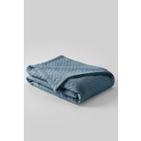 Cotton Box Çift Kişilik %100 Pamuklu Indigo Kristal Desenli Pike 220x230 Cm