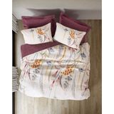 Cotton Box Çift Kişilik Complete Set Flos Bordo Nevresim Takımı - 220 x 230 cm