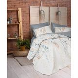 Cotton Box Çift Kişilik Complete Set Hiedra Indigo Nevresim Takımı - 220 x 230 cm - Renkli
