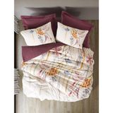 Cotton Box Çift Kişilik Flos Bordo Nevresim Takımı - 200 x 220 cm