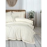 Cotton Box Çift Kişilik Nevresim Takımı Inborn Banded Kahve - 160 x 220 cm - Kiremit