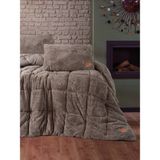Cotton Box Çift Kişilik Peluş Yorgan Seti Bej 195X215 cm - 195 x 215 cm
