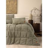 Cotton Box Çift Kişilik Peluş Yorgan Seti Taş 195X215 cm - 100 x 100 cm - Çok Renkli