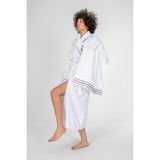 Cotton Box Classic Bornoz Seti Helya Beyaz Unisex M/L - Renkli - Standart