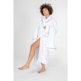 Cotton Box Classic Bornoz Seti Josina Beyaz Kadın M/L - Renkli - Standart