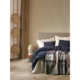 Cotton Box Clement Comfy Battaniyeli Lacivert Tek Kişilik 160x220 cm Nevresim Takımı