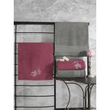 Cotton Box Colorful %100 Pamuk Gri-Pembe Hamam Havlu Seti