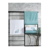 Cotton Box Colorful Mint-Beyaz 4'lü Havlu Seti