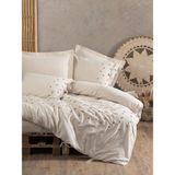 Cotton Box Cotton Keten Çift Kişilik Nevresim Takımı Arie - 200 x 220 cm - Bej